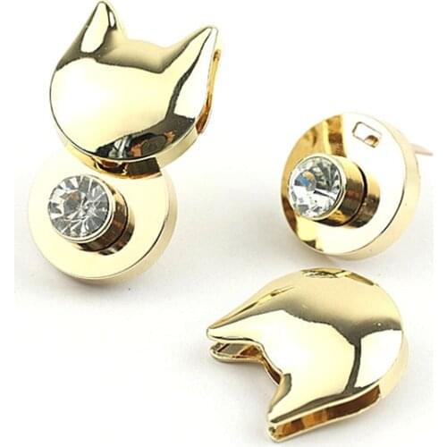 Rabbit Shape Clasp Turn Lock Twist Locks Metal Hardware For DIY Handbag Bag Purse