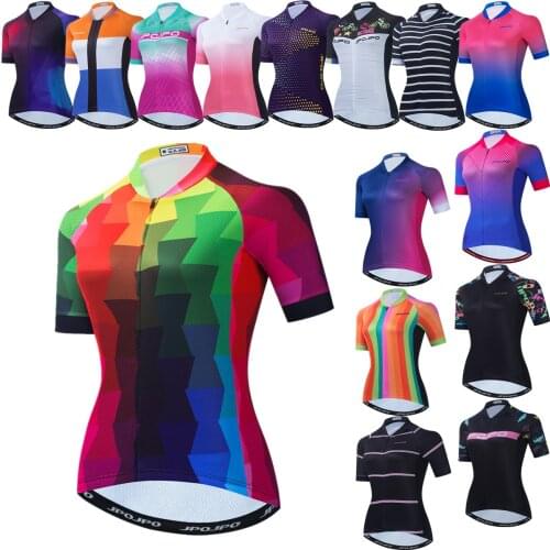 Women Cycling Jersey Tops Summer Mountain Bicycle Clothing Maillot Ciclismo Short Sleeve MTB Bike Jackets Quick Dry