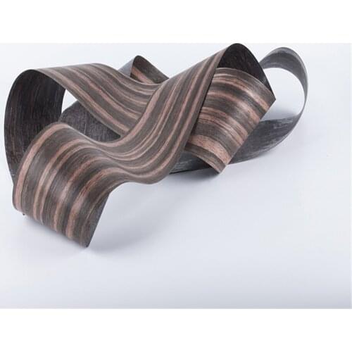 2x Natural Genuine Ebony Wood Veneer for Furniture about 16cm x 2.5m 0.3mm thick Q/C