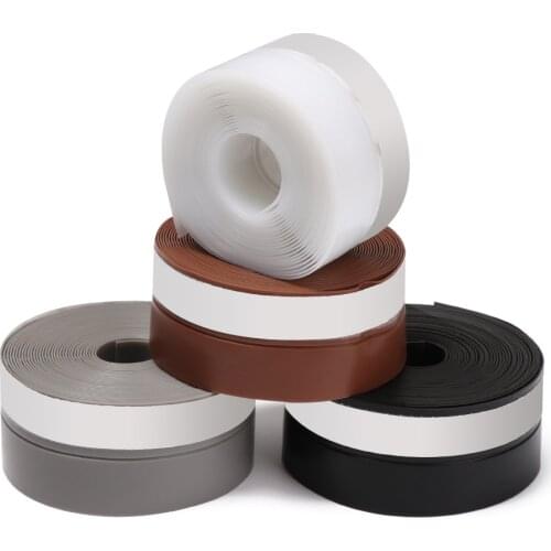 35mm Sliding Sealing Strips For Door Weatherstrip Draft Stopper Frameless Window Sliding Door Seals Silicon Rubber Home Decor
