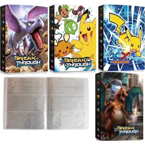 9 Pocket Album Pokemon 432 Card Book Cartoon Pikachu Playing Game Map Pokémon Holder Folder Collection Loaded List Kids Toy Gift
