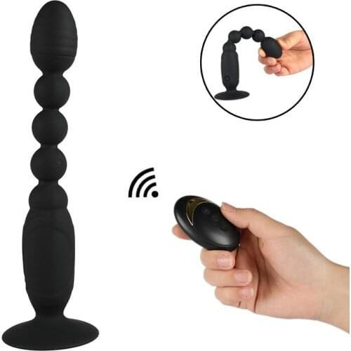 Wireless Remote Sex Product Vibrator Anal Beads Butt Plug G Spot Anal Plug Adult Dildos Vibrating Anal Sex Toys for Woman Men