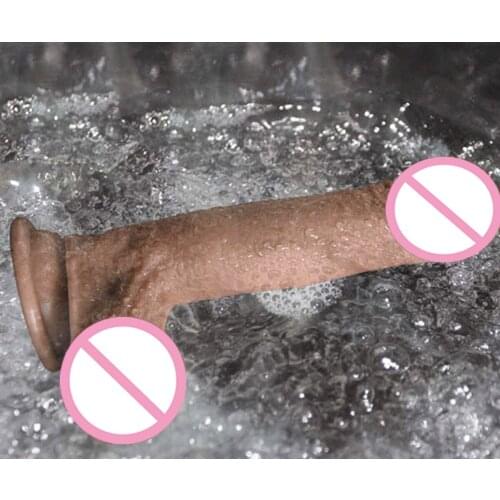 JIUAI 7/8 Inch Dildo G-Spot Stimulation Penis Huge Large Realistic Silicone Dildo With Sucker Female Adult Sex Toy