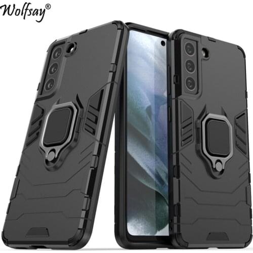 For Samsung Galaxy S21 FE Case Bumper Armor Magnetic Suction Stand Full Cover For Samsung S21 FE Case Cover For Samsung S21 FE