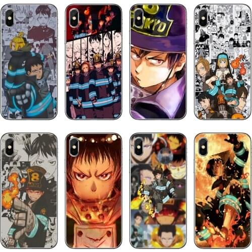 Fire Force Shinra Kusakabe Accessories Phone Case For Xiaomi Mi 11 Note 10 10T 9 9T 8 Pro A2 Lite A3 A1 Poco F1 F2 M3 X3 NFC