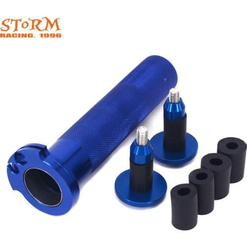 CNC 7/8" 22MM Throttle Turn Twister Tube Handlebar Ends Cap Plugs For YZF WRF 250 400 450 SEROW 225 250 XT250X WR250R WR250X