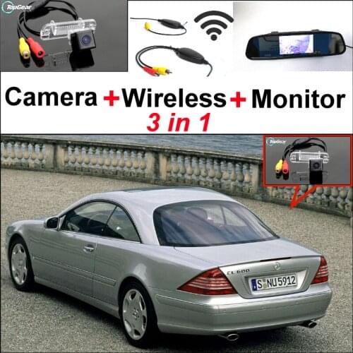 For Mercedes Benz CL Class MB W215 C215 3in1 Special WiFi Camera + Wireless Receiver + Mirror Screen Parking Back Up System
