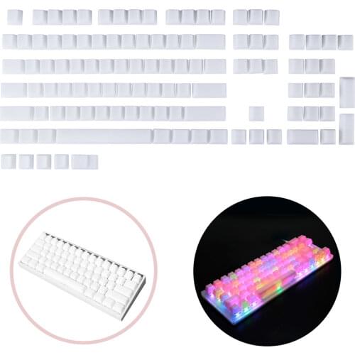109 Keys POM Jelly Keycaps Doubleshot Translucent OEM Profile custom Keycaps for DIY 60%/87 TKL/104/108 keys Mechanical Keyboard