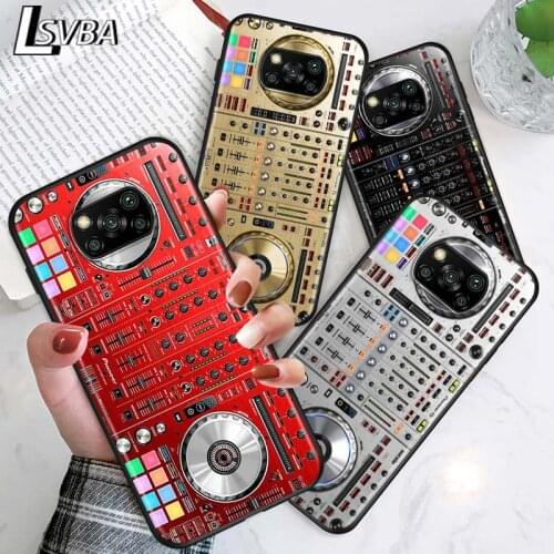 DJ Music Retro for Xiaomi Poco X3 NFC X2 M3 M2 F2 F3 Pro C3 F1 A2 Lite Mix3 Play Silicone Soft Black Phone Case
