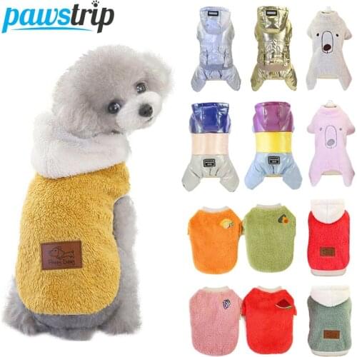 Soft Warm Dog Coat Winter Dog Clothes For Dogs Cats Clothing Pet Winter Clothes Dog Jumpsuit Warm Puppy shirt Dog Hoodie Coats