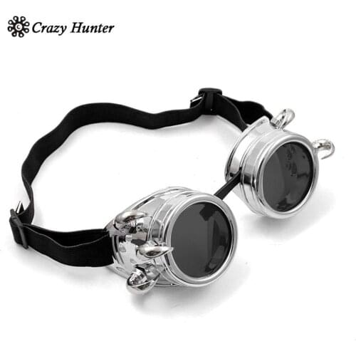 Steampunk Goggles Gothic Spike Biker Cosplay Glasses