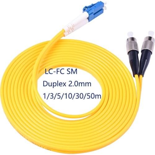 Fiber Optic Cable Fiber Optic Fiber LC/UPC-FC/UPC Duplex Patch Cord