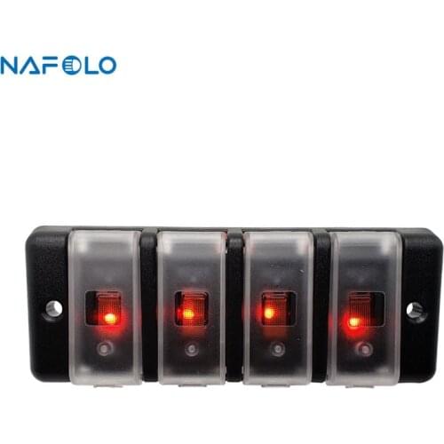 12V ON OFF Switch Panel For Marine Boat RV Caravans Trailers Toggle Car Light Switch