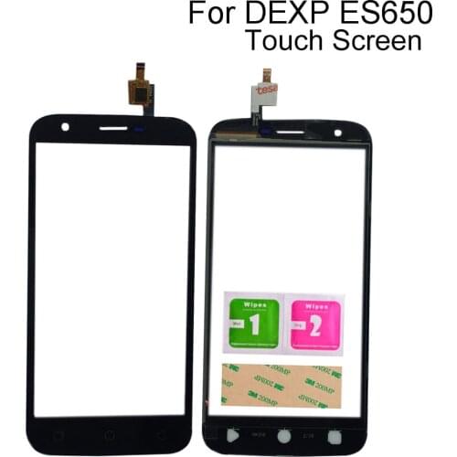 Touch Screen Mobile For DEXP Ixion ES650 Touch Screen Digitizer Panel Front Glass Sensor Tools 3M Sticker
