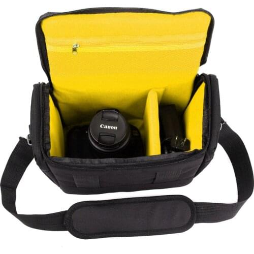Camera Bag Shoulder Case For Sony Alpha A77 A9 A99 A7R A7S A7 Mark II III 2 3 A6500 A6300 Nikon D7500 D810 D5300 D3400 D90 Canon