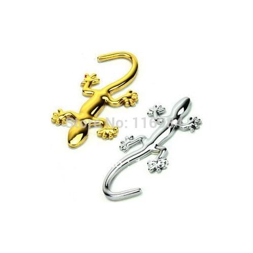 1pcs x Lizard Car Emblem Badge Decal Logo Sticker Car Truck Motorcycle Bike Accessories Silver,Gold