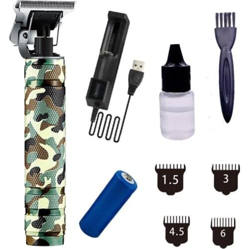100% Original HANEDA Professional Oil head hair trimmer Electric hair clippers whole body wash camouflage color USB Plug FT019