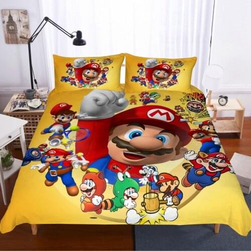 3D Duvet Cover Pillowcases Bedding Set Au Queen King Size Bedroom Dropshipping Gifts for Childrens Cartoon Games