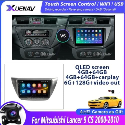 Car GPS Navigation DVD Player for Mitsubishi Lancer 9 CS 2000-2010 car Radio Multimedia video player stereo browser No 2 din D