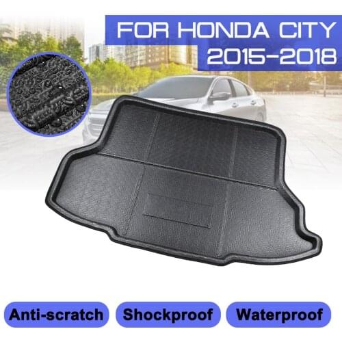 Car Rear Trunk Anti-mud Cover Carpet For Honda CITY 2015 2016 2017 2018 Floor Mat