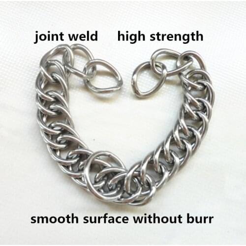 Stainless Steel Chain Double Link Curb Chain For Horse Bits Pet 23cm