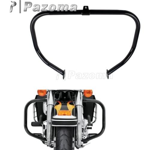 Black Motorcycle Engine Guard Highway Crash Bar For Harley Touring Road King Street Electra Glide FLHT FLHR FLHX Trike Bikes