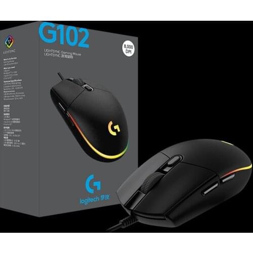Logitech G102 LIGHTSYNC 2nd Gen Gaming Wired Mouse Optical Game Mouse Support Desktop/ Laptop windows 10/8/7 2Gen Optical Mouse