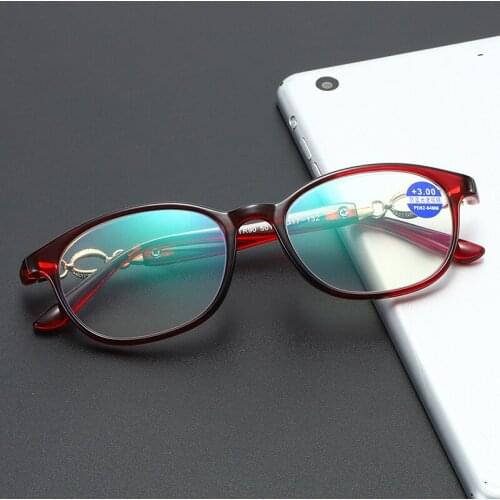 Logorela 5017 Reading Glasses With Anti-Blue Ray Coating Presbyopia Spectacles Eyewear Glasses +1.0+1.5+2.0+2.5+3.0+3.5+4.0