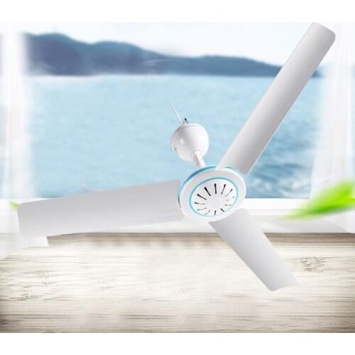 LX9B 50cm 12V Ceiling Fan Air Cooler Hanging Fan for Camping Outdoor Tent Home Bed