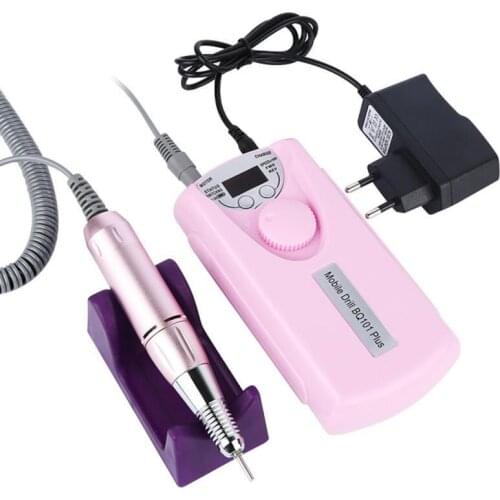 2020 professional portable 30000RPM rechargeable electric nail drill machine With nail drill bits set