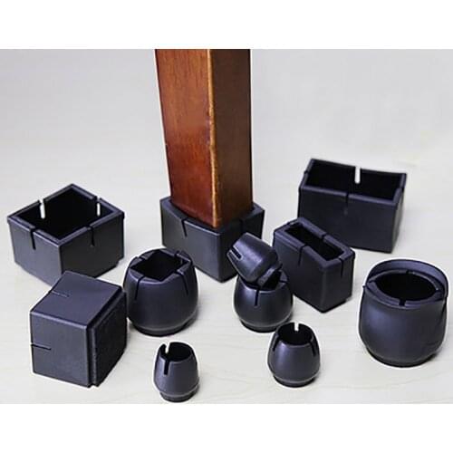 Furniture Pads Tables Shockproof Mute Rubber Feet Furniture Floor Protector Non-slip Wear-resistant Chair 4 Pcs Foot Cover