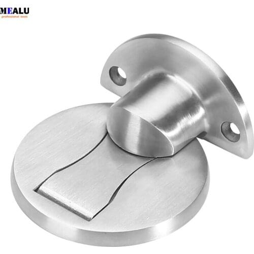 Upgraded Door Stopper Stainless Steel Door Stop Magnetic Door Holder Toilet Glass Hidden Doorstop Furniture Hardware