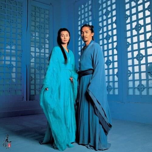 Multi Designs Male Female Couples Costume Hanfu for Old Movie Hero Simple Design Sword Men Drama Costume Hanfu