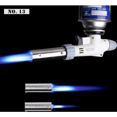 Invertible BBQ Torch Flamethrower Butane Gas Burner Automatic Ignition Lighter Baking Welding BBQ Outdoor Flame Gun Kitchen Tool