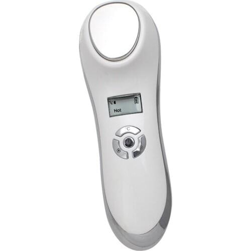 Rechargeable Cryotherapy Ultrasonic Hot Cooling Equipment Skin Firming Skin Rejuvenation Hot and Cold Face Massager