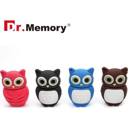 Lovely Owl Cartoon USB Flash Drives Mini Memory Stick Animal Pendrive 32GB 16GB 8GB 4GB USB Stick Flash Disk Cute Pen Drive Gift