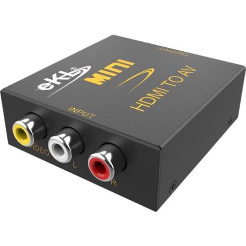 Mini HDMI To AV Converter Audio And Video Synchronization Transmission Supports NTSC/PAL TV Formats