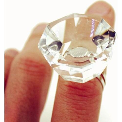 Professional Eyelash Crystal Glue Ring Finger Ring Adhesive Eyelash Extension False Eyelash Pallet Holder High Quality Reusable