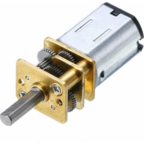 N20 DC12V 100RPM Gear Motor High Torque Mini Metal Gear Box Motor High Quality 3mm Shaft Diameter