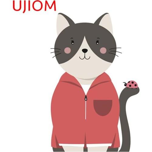 UJIOM Cute Little Kitty Home Decoration Living Room Decor Waterproof Moisture Proof Childrens Bedroom Decor Wall Stickers