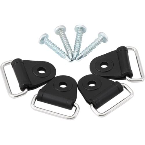 Universal Car Hook Hanger Car Rear Trunk Boot Floor Cargo Net Tie Down Hook Ring Loop Hanging Fixings In Auto 4PCS