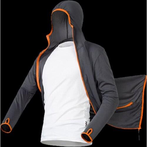 WALK FISH Breathable Waterproof Fishing Clothing Hat Anti Sunscreen UV Fishing Shirts Quick Dry Sport Clothes Hiking Long Sleeve