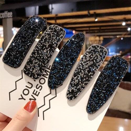 Women Hairpins Jewelry Accessories for Girls Fashion Long Water Drop Rectangle Hair Clip Pins Ornaments Korean Clamp Headwear