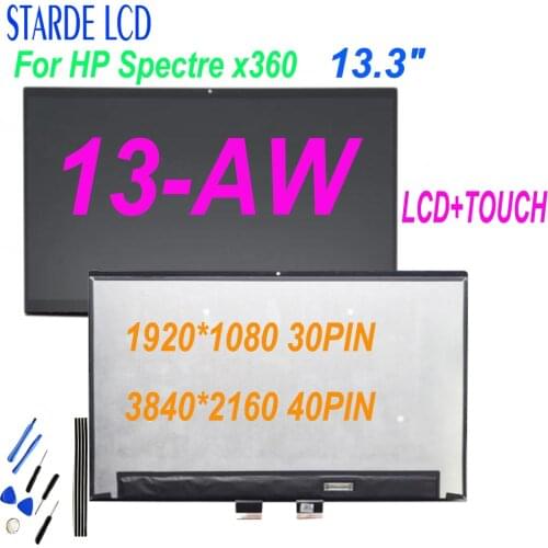 13.3" For HP Spectre x360 13-aw Series 13-aw0900ng 13-aw0013dx LCD Display Touch Screen Digitizer Assembly
