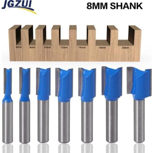 1PC 8mm Shank Router Bit Milling Tools 6-20mm Router Bits For Wood Wood work Cutting Milling Cutter Woodworking Tool