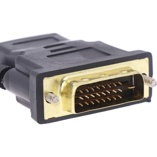 1pcs DVI D 24+1 Pin Male To Female Adapter Converter HDTV Cable Switch for PC PS3 Projector HDTV Converter