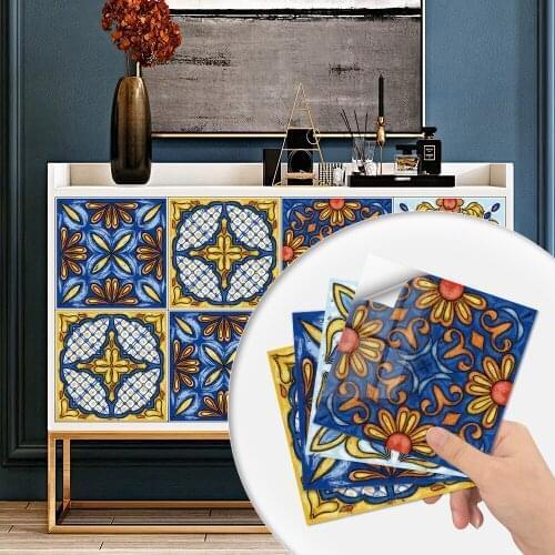10pcs Tile Renovation Hard Tile Tile Sticker Oil-proof Cabinet Sticker Toilet Bathroom Waterproof Tile Sticker