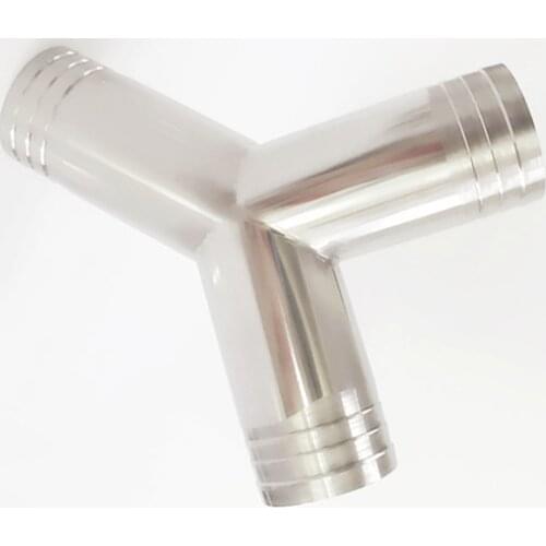 2" 51mm OD Hose Barb 304 Stainless Steel Sanitary Y Type Pipe Fitting For Home Brew Homebrew Wine Beer Brewing