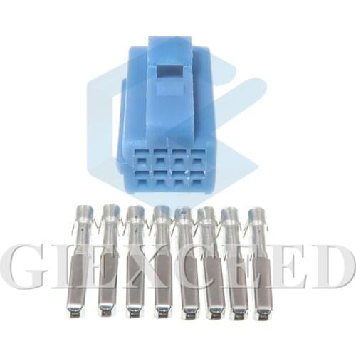 2 Sets 8 Pin Automotive Connector Car Cable Socket With Terminals For Auto Wiring Harness