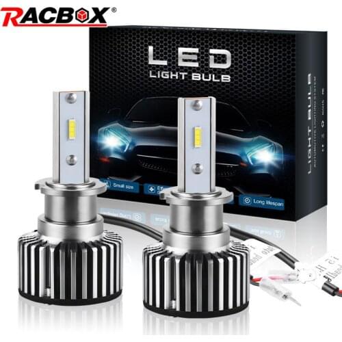 2pcs H3 Led Auto Headlamps H1 H4 H11 H7 Mini Led Headlights 9012 9005 9006 50W 16000LM Car Light Bulbs 6000K White Light